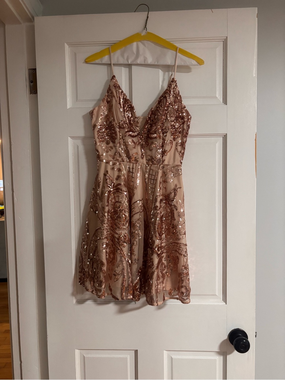 Windsor Gold Sequin Mini Dress